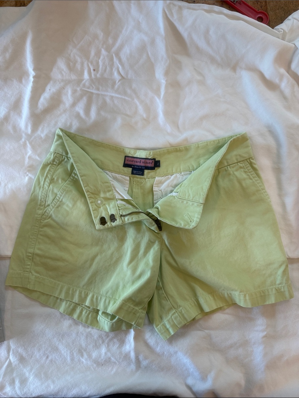 Vineyard Vines Pale Green Cotton Shorts